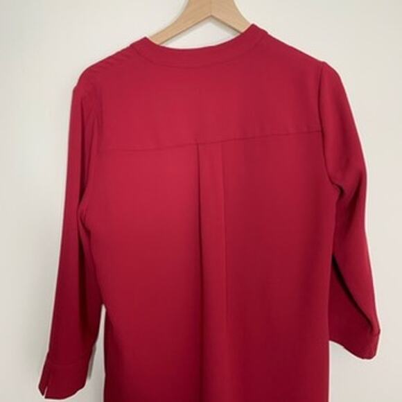 Hobbs London Katelena Mini Shift Tunic Crimson Red Dress Womens Size 8 - Picture 11 of 16